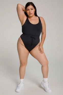 GOOD AMERICAN WAIST FRAMER ONE-PIECE | BLACK001 One-Pieces