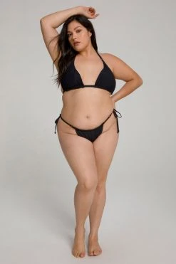 GOOD AMERICAN HI-HI TANGA TOP | LEOPARD004