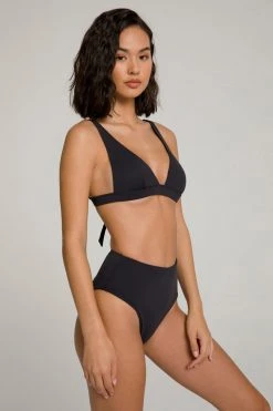 GOOD AMERICAN Bikini Tops SEXY BOOST BIKINI TOP | BLACK001
