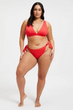 GOOD AMERICAN HIP HUGGER BOTTOM | BRIGHT POPPY 002 Bikini Bottoms