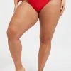 GOOD AMERICAN HIP HUGGER BOTTOM | BRIGHT POPPY 002 Bikini Bottoms