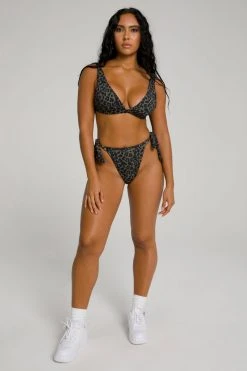 GA-SALE HIP HUGGER BOTTOM | SAGE LEOPARD005 Bikini Bottoms