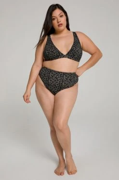 GOOD AMERICAN GOOD WAIST BOTTOM | LEOPARD004
