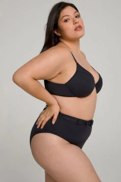 GOOD AMERICAN Bikini Tops SHOWOFF CURVE TOP | BLACK001
