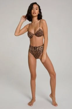 GOOD AMERICAN Bikini Tops SHOWOFF CURVE TOP | LEOPARD004
