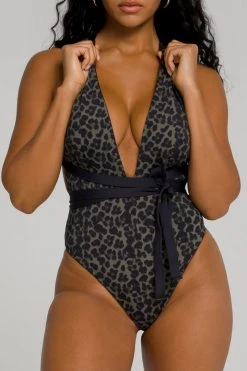 GOOD AMERICAN DIP DIVE ONE-PIECE | BLACK001