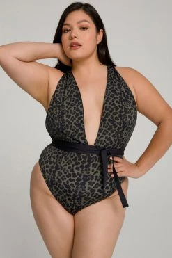 GOOD AMERICAN DIP DIVE ONE-PIECE | BLACK001