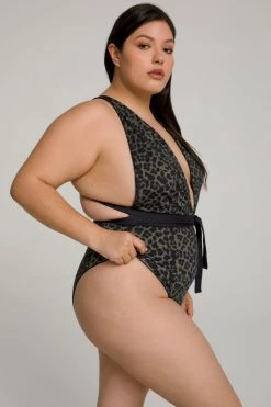 GOOD AMERICAN DIP DIVE ONE-PIECE | BLACK001