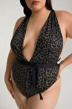 GOOD AMERICAN DIP DIVE ONE-PIECE | BLACK001