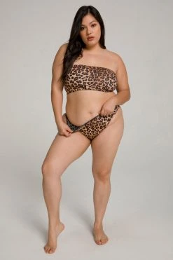 GOOD AMERICAN BETTER REVERSIBLE BIKINI BOTTOM | LEOPARD004