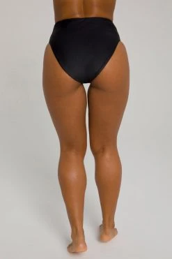 GOOD AMERICAN Bikini Bottoms HIGH SHINE GOOD WAIST BOTTOM | BLACK001