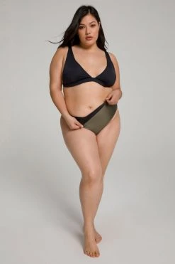 GOOD AMERICAN Bikini Bottoms HIGH SHINE GOOD WAIST BOTTOM | BLACK001