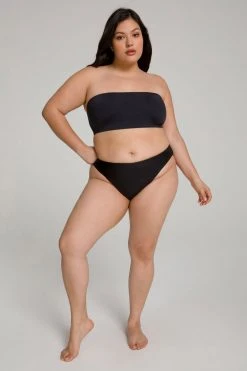 GOOD AMERICAN HIGH SHINE BETTER BIKINI BOTTOM | BLACK001 Bikini Bottoms