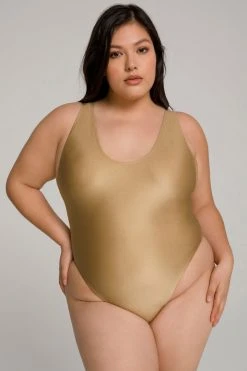 GA-SALE METALLIC LAYOUT ONE-PIECE | GOLD002