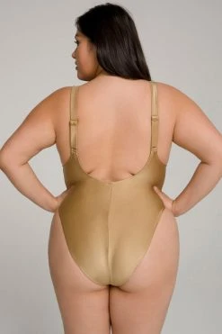 GA-SALE METALLIC LAYOUT ONE-PIECE | GOLD002