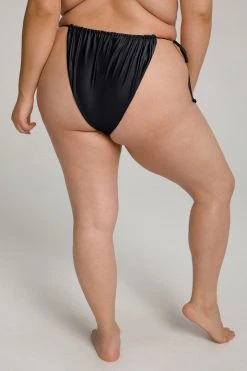 Cheapest ❤️ GOOD AMERICAN METALLIC HI-HI TANGA BOTTOM | BLACK001 ❤️ Bikini Bottoms ✨ 22 GOOD AMERICAN METALLIC HI-HI TANGA BOTTOM | BLACK001 Bikini Bottoms