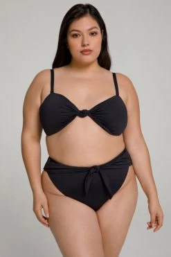 GOOD AMERICAN SEXY TWIST BANDEAU | BLACK001