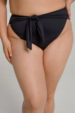 GOOD AMERICAN WAIST CINCHER BOTTOM | BLACK001 Bikini Bottoms