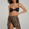 GOOD AMERICAN Cover Ups LEG DAZE SARONG | LEOPARD004