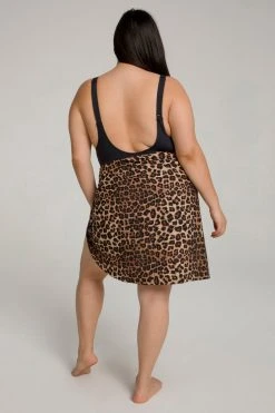 GOOD AMERICAN Cover Ups LEG DAZE SARONG | LEOPARD004
