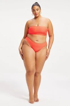 Discount 😉 GOOD AMERICAN Bikini Bottoms BETTER CHEEKY BOTTOM | HOT CORAL001 😀 28 GOOD AMERICAN Bikini Bottoms BETTER CHEEKY BOTTOM | HOT CORAL001