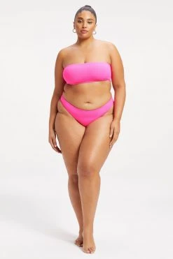 GOOD AMERICAN BETTER BAND TOP | HOT PINK002 Bikini Tops