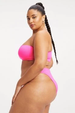 GOOD AMERICAN BETTER BAND TOP | HOT PINK002 Bikini Tops
