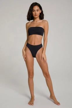 GOOD AMERICAN BETTER BAND TOP | BLACK001 Bikini Tops