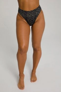Deals ❤️ GOOD AMERICAN 🎁 Bikini Bottoms MATTE GOOD WAIST CHEEKY | LEOPARD004 ❤️ 27 GOOD AMERICAN Bikini Bottoms MATTE GOOD WAIST CHEEKY | LEOPARD004