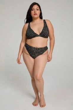 Deals ❤️ GOOD AMERICAN 🎁 Bikini Bottoms MATTE GOOD WAIST CHEEKY | LEOPARD004 ❤️ 32 GOOD AMERICAN Bikini Bottoms MATTE GOOD WAIST CHEEKY | LEOPARD004
