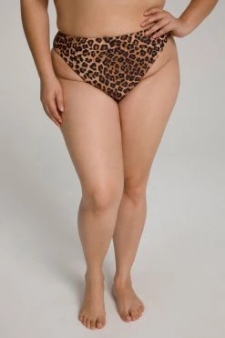 Deals ❤️ GOOD AMERICAN 🎁 Bikini Bottoms MATTE GOOD WAIST CHEEKY | LEOPARD004 ❤️ 36 GOOD AMERICAN Bikini Bottoms MATTE GOOD WAIST CHEEKY | LEOPARD004