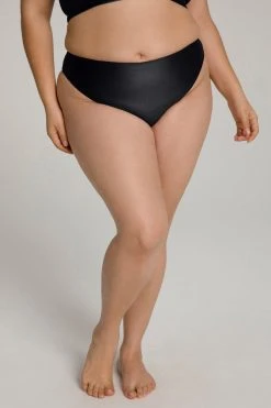 Best Pirce 💯 GOOD AMERICAN HIGH SHINE GOOD WAIST CHEEKY | BLACK001 Bikini Bottoms 😉 26 GOOD AMERICAN HIGH SHINE GOOD WAIST CHEEKY | BLACK001 Bikini Bottoms