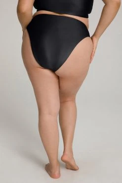 Best Pirce 💯 GOOD AMERICAN HIGH SHINE GOOD WAIST CHEEKY | BLACK001 Bikini Bottoms 😉 28 GOOD AMERICAN HIGH SHINE GOOD WAIST CHEEKY | BLACK001 Bikini Bottoms