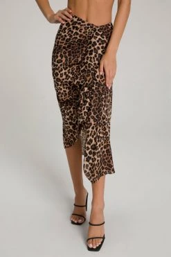 GOOD AMERICAN SUN & SAND SARONG | LEOPARD004