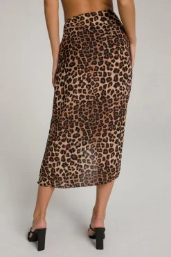 GOOD AMERICAN SUN & SAND SARONG | LEOPARD004