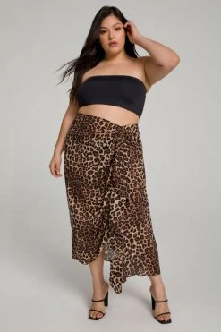 GOOD AMERICAN SUN & SAND SARONG | LEOPARD004