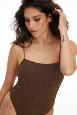 GA-SALE Good '90s SPARKLE RIB '90S SUIT | CHOCOLATE003