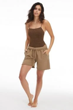 GA-SALE Good '90s SPARKLE RIB '90S SUIT | CHOCOLATE003