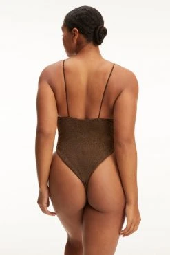 GA-SALE Good '90s SPARKLE RIB '90S SUIT | CHOCOLATE003