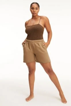 GA-SALE Good '90s SPARKLE RIB '90S SUIT | CHOCOLATE003