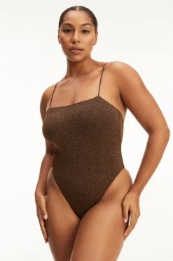 GA-SALE Good '90s SPARKLE RIB '90S SUIT | CHOCOLATE003