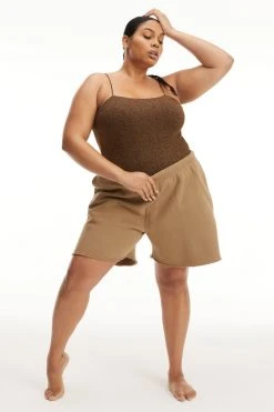 GA-SALE Good '90s SPARKLE RIB '90S SUIT | CHOCOLATE003