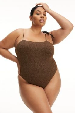 GA-SALE Good '90s SPARKLE RIB '90S SUIT | CHOCOLATE003