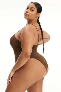 GA-SALE Good '90s SPARKLE RIB '90S SUIT | CHOCOLATE003