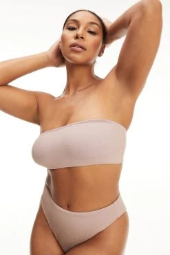 GA-SALE SPARKLE RIB BETTER BAND TOP | LILAC001 Bikini Tops