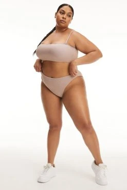 GA-SALE SPARKLE RIB BETTER BAND TOP | LILAC001 Bikini Tops