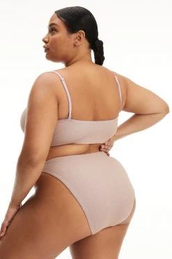 GA-SALE SPARKLE RIB BETTER BAND TOP | LILAC001 Bikini Tops