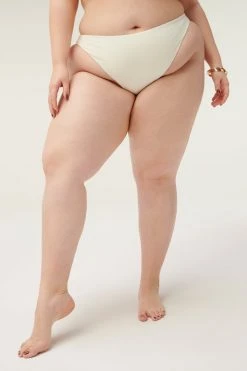GOOD AMERICAN RIB BETTER CHEEKY BOTTOM | IVORY001 Bikini Bottoms