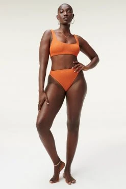 GA-SALE Bikini Bottoms ALWAYS FITS GOOD WAIST CHEEKY | CINNAMON001