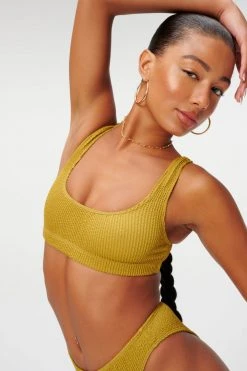 GA-SALE Bikini Tops ALWAYS FITS SCOOP TOP | DIRTY OLIVE001